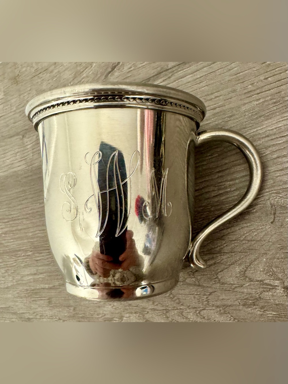 Salisbury Pewter's "Georgia" Pewter Cup, manufactured in the USA. Salisbury
